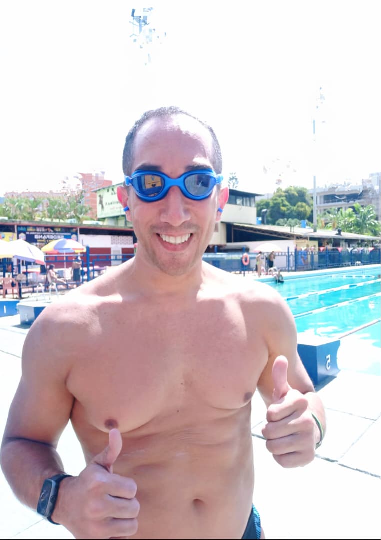 Manuel Fariñas en Natación